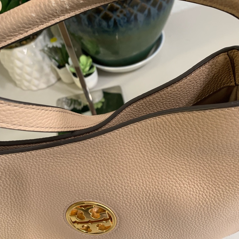 ππ Tory Burch Hobo Crossbody Or Shoulder Pink leather Bag - Picture 6 of 10